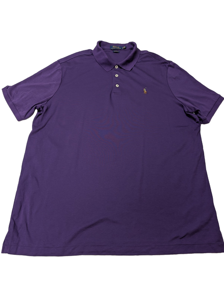 Polo manches courtes Polo Ralph Lauren XL violet logo multicolore Classic Fit