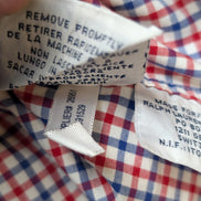 Chemise Polo Ralph Lauren Shirt M Custom Fit Vichy Bleu Rouge Blanc Button Down