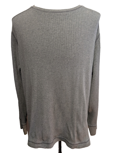 Sweat Tommy Hilfiger Gris Clair Texture Gaufrée Logo Manche - Taille L / XL