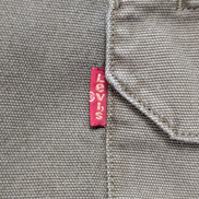 Chemise LEVI'S Vintage Kaki Coton Épais Boutons Métal M. Longues Taille L