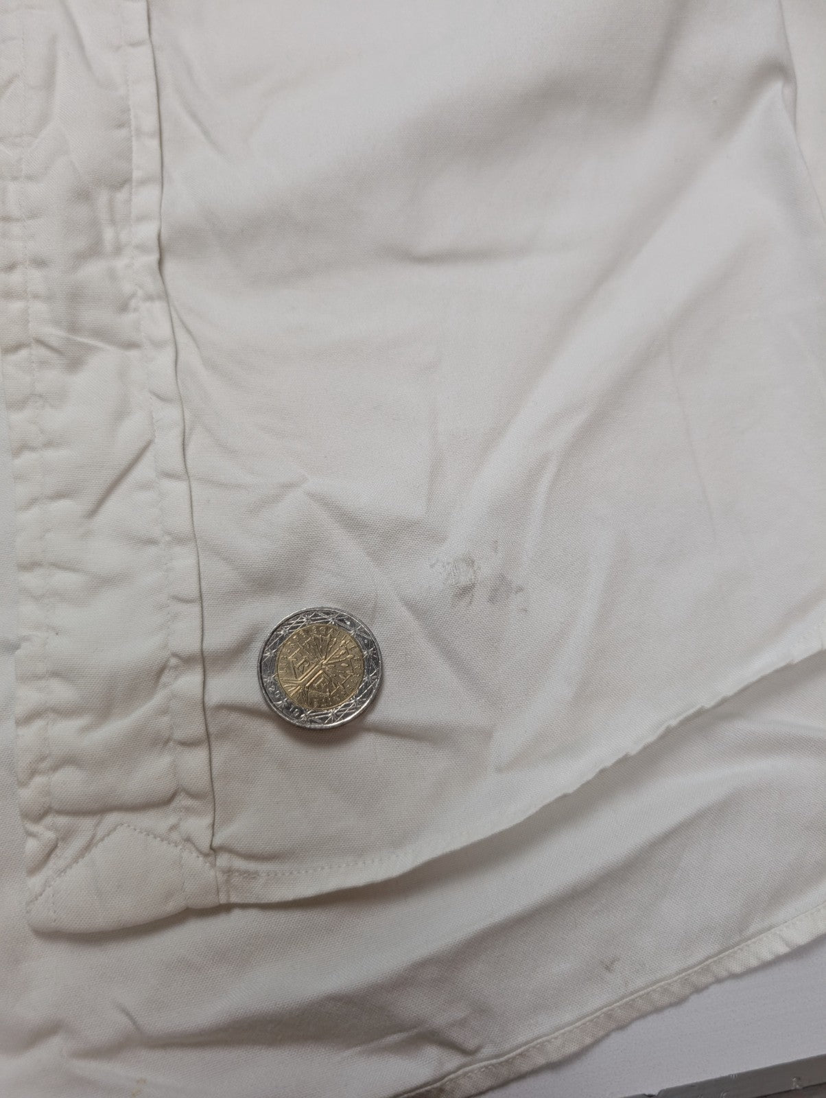 Chemise Ralph Lauren blanche logo marron taille XL #2817