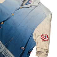 Chemise hawaïenne soie Tommy Bahama Yankees New York taille S