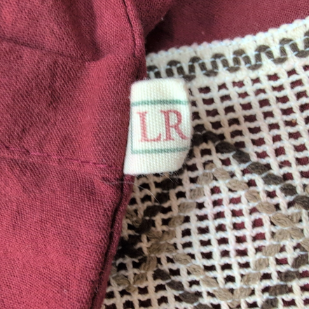 Chemise Hawaïenne Manches Courtes LRSM Col Mao Bordeaux XXL Motif