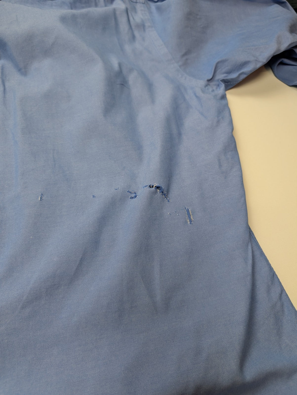 Chemise Ralph Lauren Yarmouth L XL Bleu Pinpoint Oxford Shirt Button Down