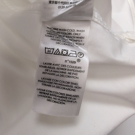 Chemise Polo Ralph Lauren L/XL Custom Fit Easy Care Blanche Logo Bleu QR