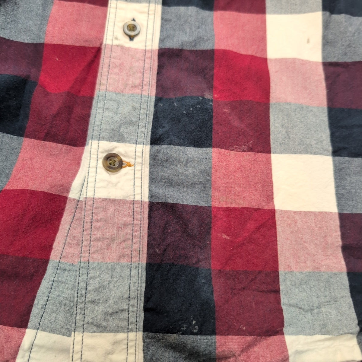 Chemise Carhartt Relaxed Fit XL Rouge Carreaux Manches Courtes