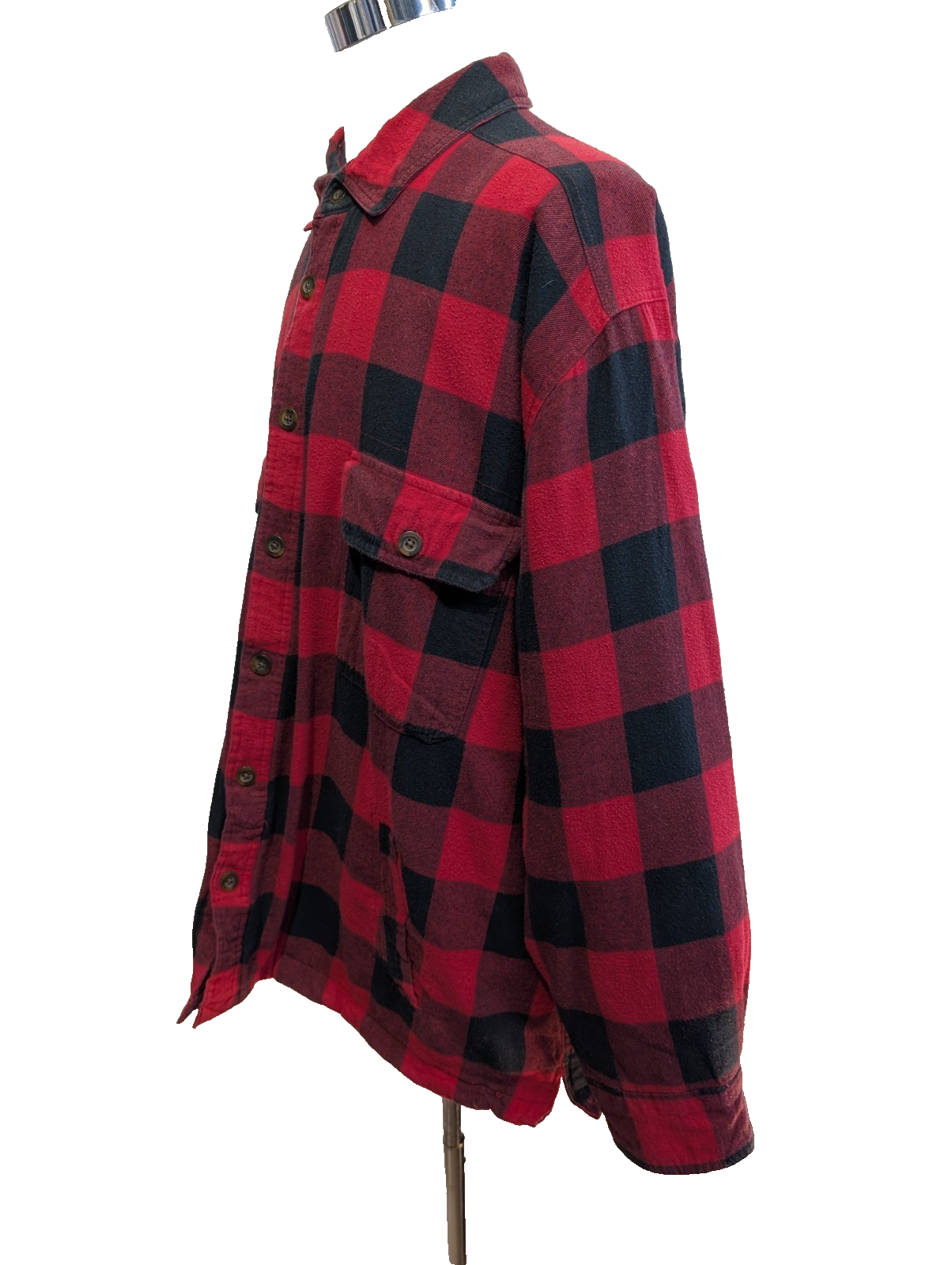 Surchemise Veste Matelassée Flanelle ROUGE NOIR BASIC EDITIONS 3XL |264S