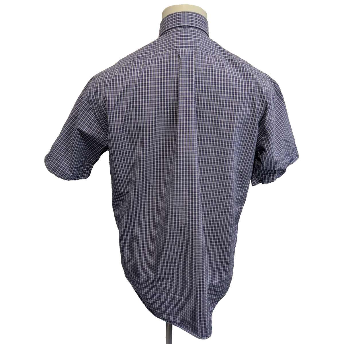 Chemise Ralph Lauren Blake M/L violet carreaux manches courtes coton Hong Kong