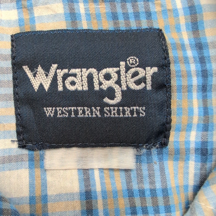 Chemise WRANGLER Western Bleue avec Poches Manches Longues - Taille S