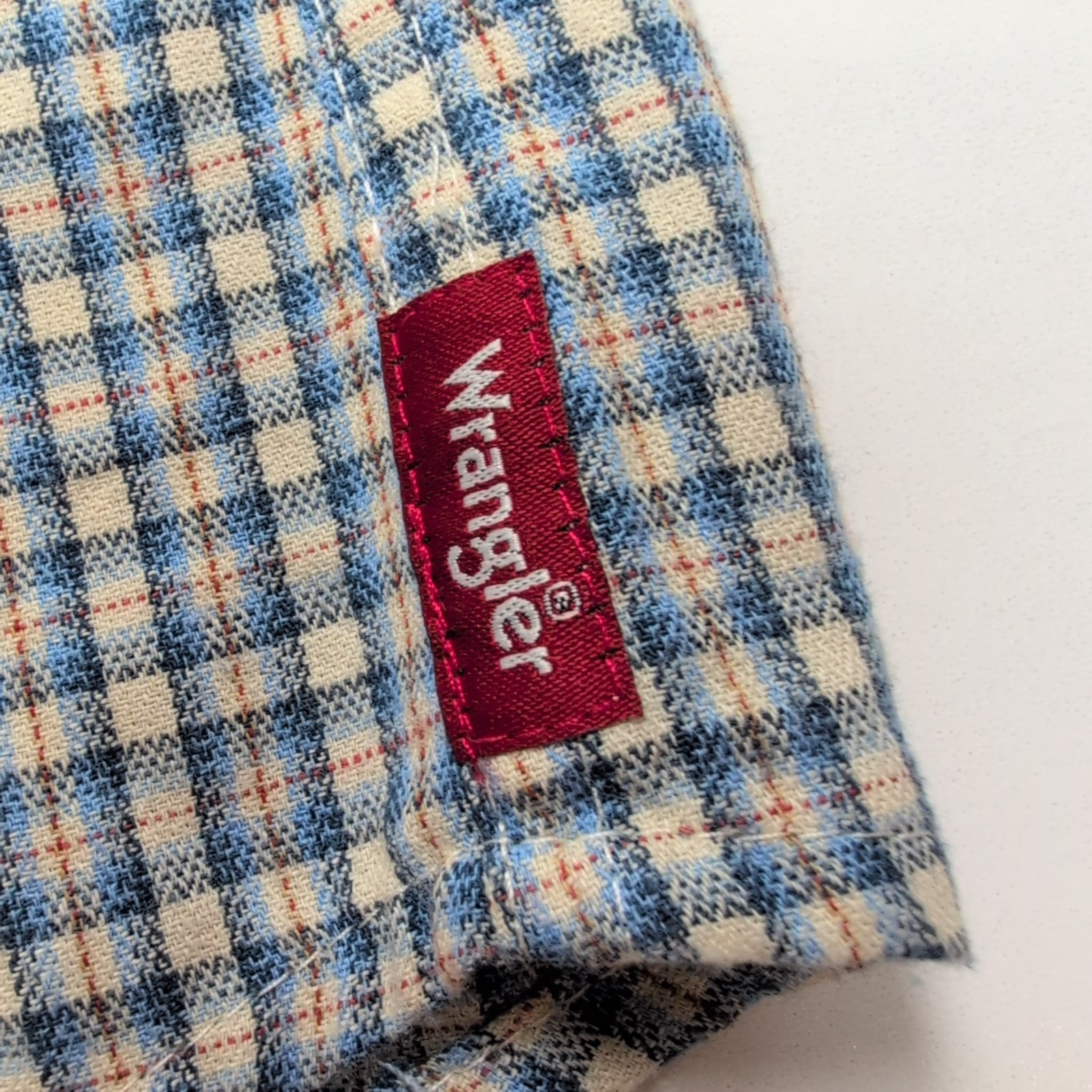 Chemise WRANGLER Western Bleue avec Poches Manches Longues - Taille M