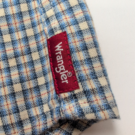 Chemise WRANGLER Western Bleue avec Poches Manches Longues - Taille M