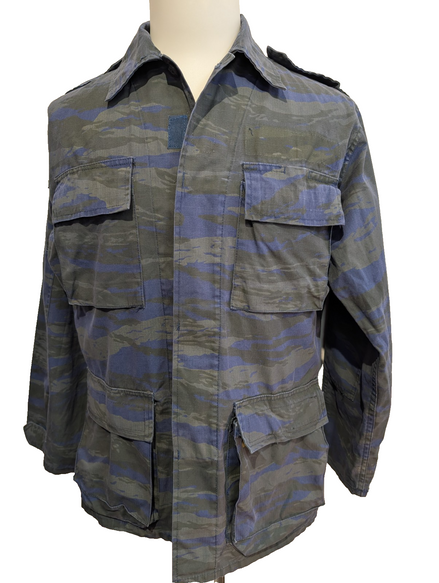 Veste Militaire Armée Grecque Marine Camouflage Bleu Noir RIPSTOP S