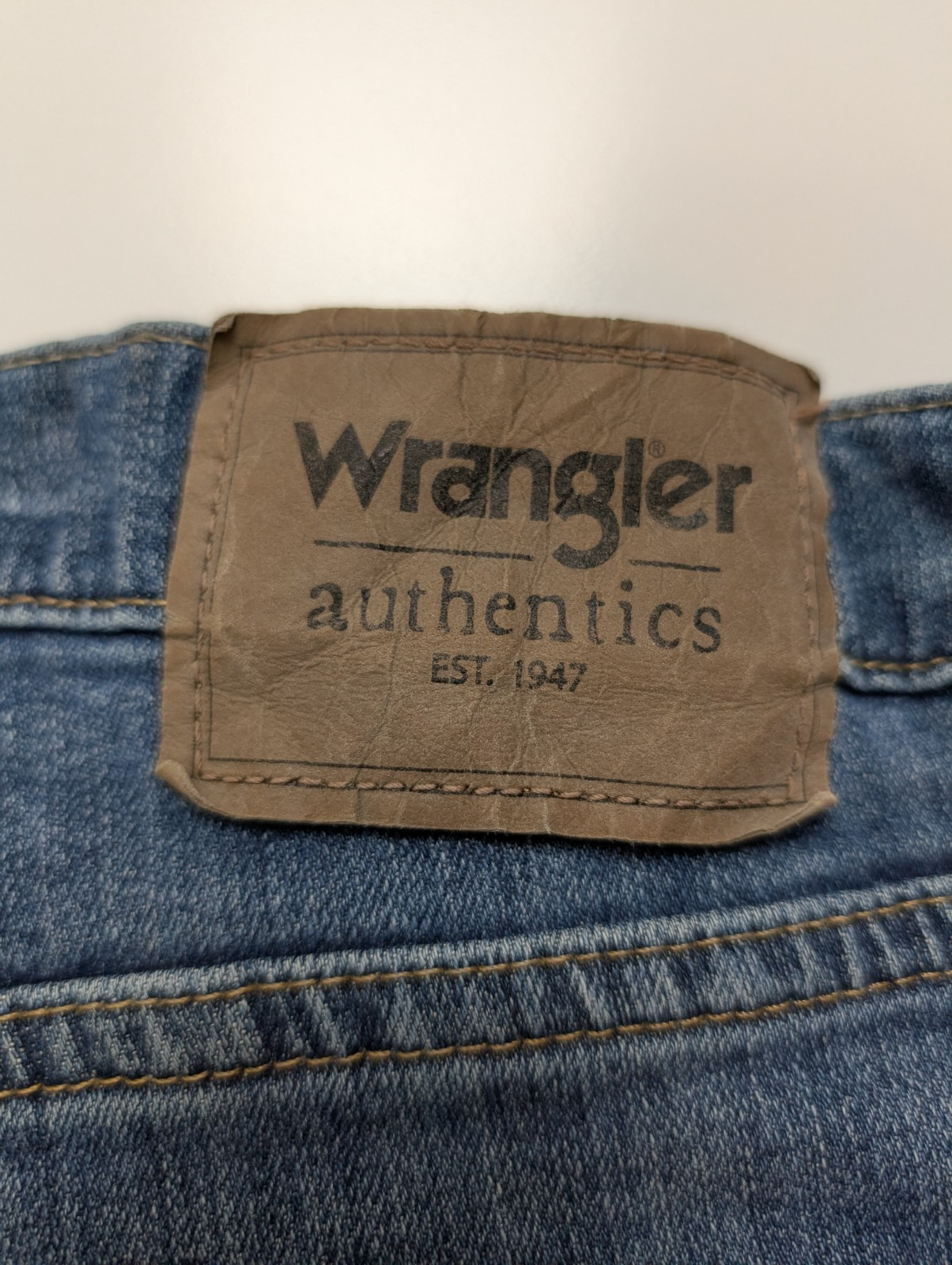 Jean Wrangler Homme Bleu Stretch W30 L34 Vintage Original Denim