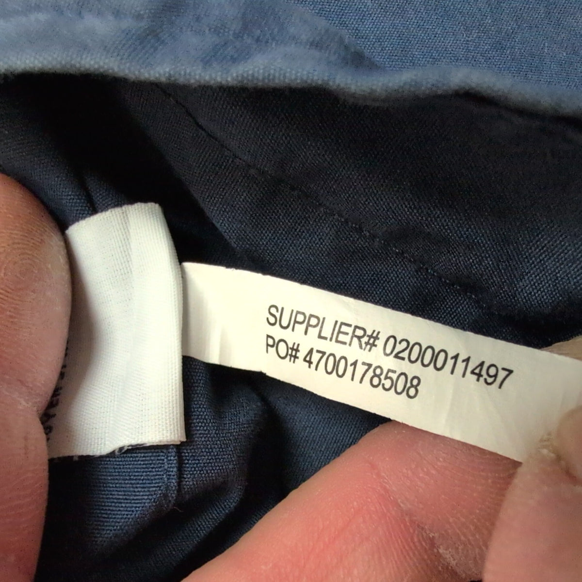 Chemise Ralph Lauren M bleu marine uni manches courtes logo rouge coton