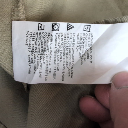 Chemise Dickies L Beige Workwear Made in Honduras Poche Stylo Manches Courtes