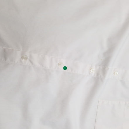 Chemise Yves Saint Laurent XL Blanche Logo Brodé Manches Courtes Poche