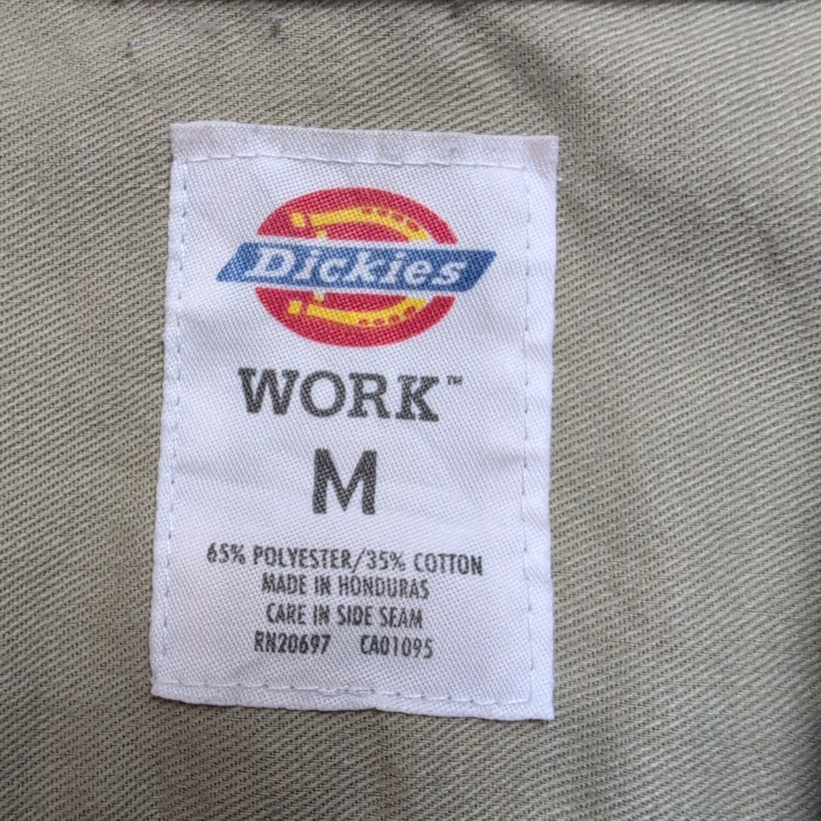 Chemise Dickies Beige M Workwear Vintage Poche Stylo