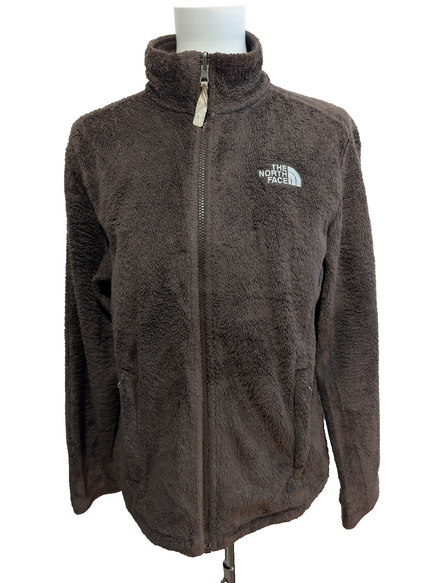 Veste Polaire The North Face Poils Longs Marron Brodée - Taille M