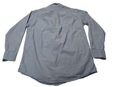 Chemise Nautica à Rayures Bleues & Blanches - Taille M