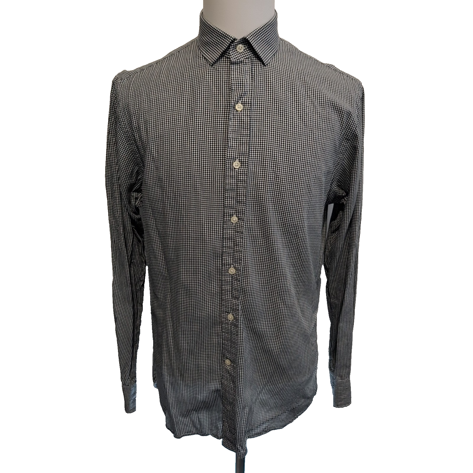 Chemise Polo Ralph Lauren L Noire Carreaux Slim Fit Textured Dobby Shirt