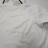 Sweat à Capuche Puma Blanc - Logo Gaufré & Détails Or - Taille L