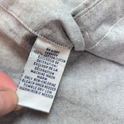 Chemise Ralph Lauren S Gris Uni Oxford Logo Marron Coton manches longues