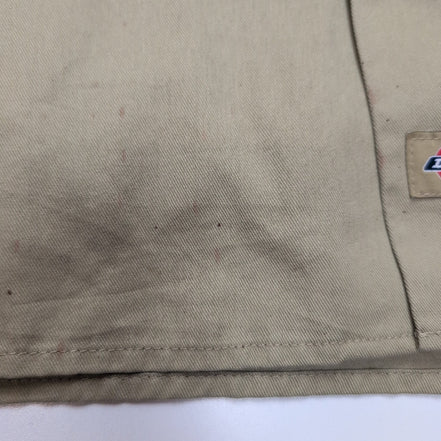 Chemise Dickies L Beige Workwear Manches Courtes Poches Boutonnées