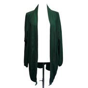 Gilet Long Femme Modasina Taille 54 Vert Foncé Ouvert Style Kimono Neuf