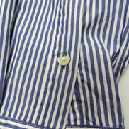 Chemise Tommy Hilfiger Golf Taille L Bleu et Blanc à Rayures Vintage