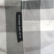 Chemise Ecko Unltd XL carreaux gris noir blanc poche manches longues