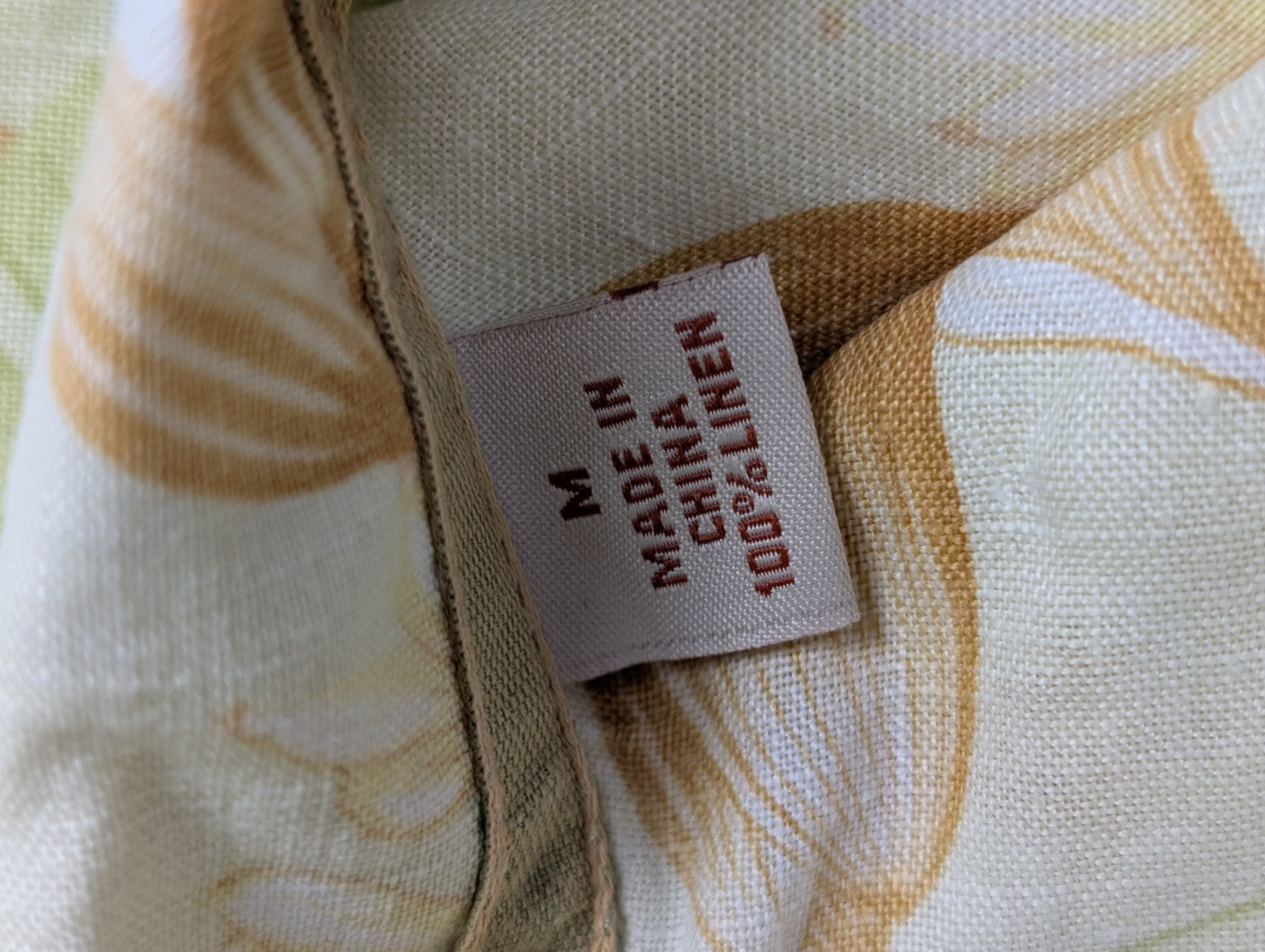 Chemise hawaïenne lin Tommy Bahama manches courtes taille M #725 hawaienne