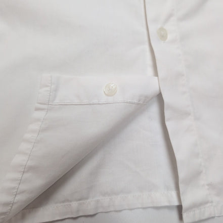 Chemise Yves Saint Laurent XL Blanche Logo Brodé Manches Courtes Poche
