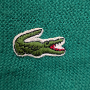 Gilet IZOD LACOSTE Vintage Cardigan Vert Boutonné Taille S Rare Homme