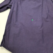 Chemise Polo Ralph Lauren L Carreaux Violets Coton Modèle Sans Logo