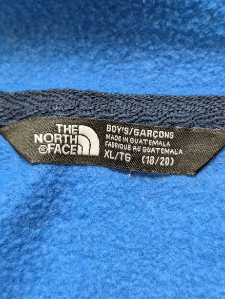 The North Face Sweat à Capuche Bleu Logo Blanc - Taille XL G (18-20 ans)