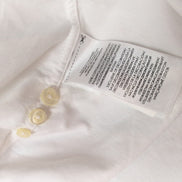Chemise Ralph Lauren Slim Fit XLT blanc uni logo bleu marine coton