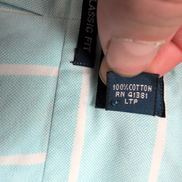 Chemise Ralph Lauren Classic Fit XL Turquoise Rayures Logo Premium