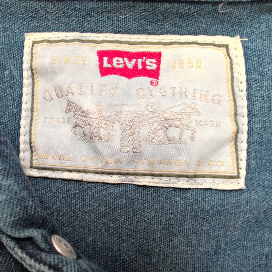 Chemise Levi's Vintage Denim Bleu Foncé 2 poches Red Tab Taille L (Coupe XXL)