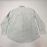 Chemise CHAPS blanche à rayures vertes taille L #57e