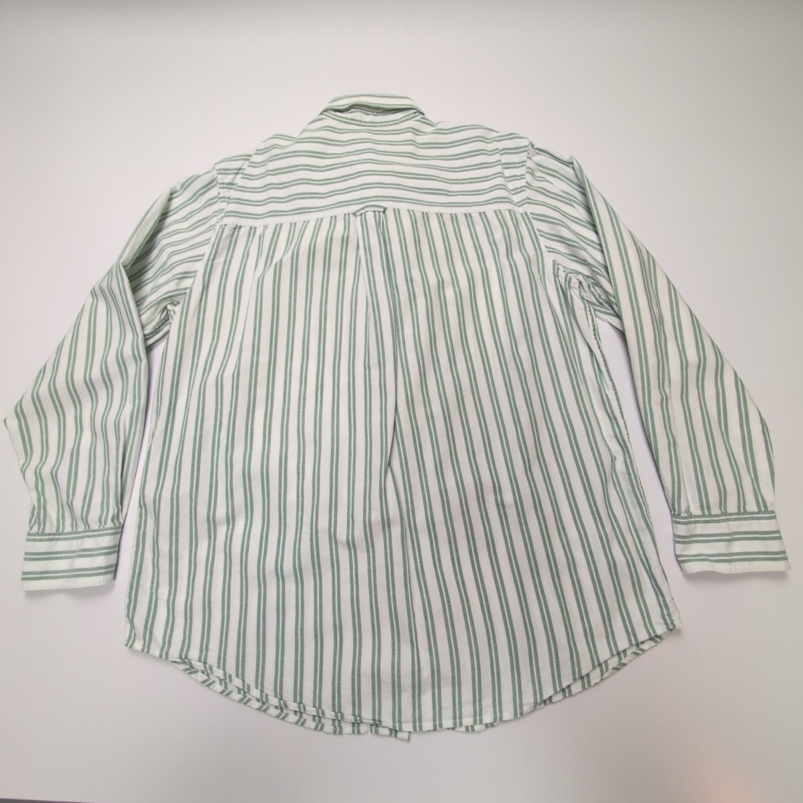 Chemise CHAPS blanche à rayures vertes taille L #57e