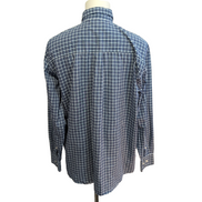 Chemise Wrangler Riata Manches Longues à Carreaux Bleus avec Poche Taille XL TG