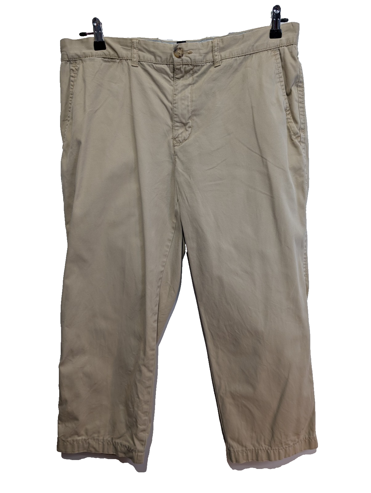 Pantalon Chino TOMMY HILFIGER Beige 👞 Coupe Cropped / Courte Taille W36 (L25)