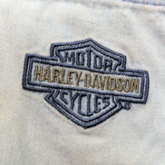 Chemise Harley Davidson XXL Jean Bleu 100% Coton Logo Brodé 2 Poches