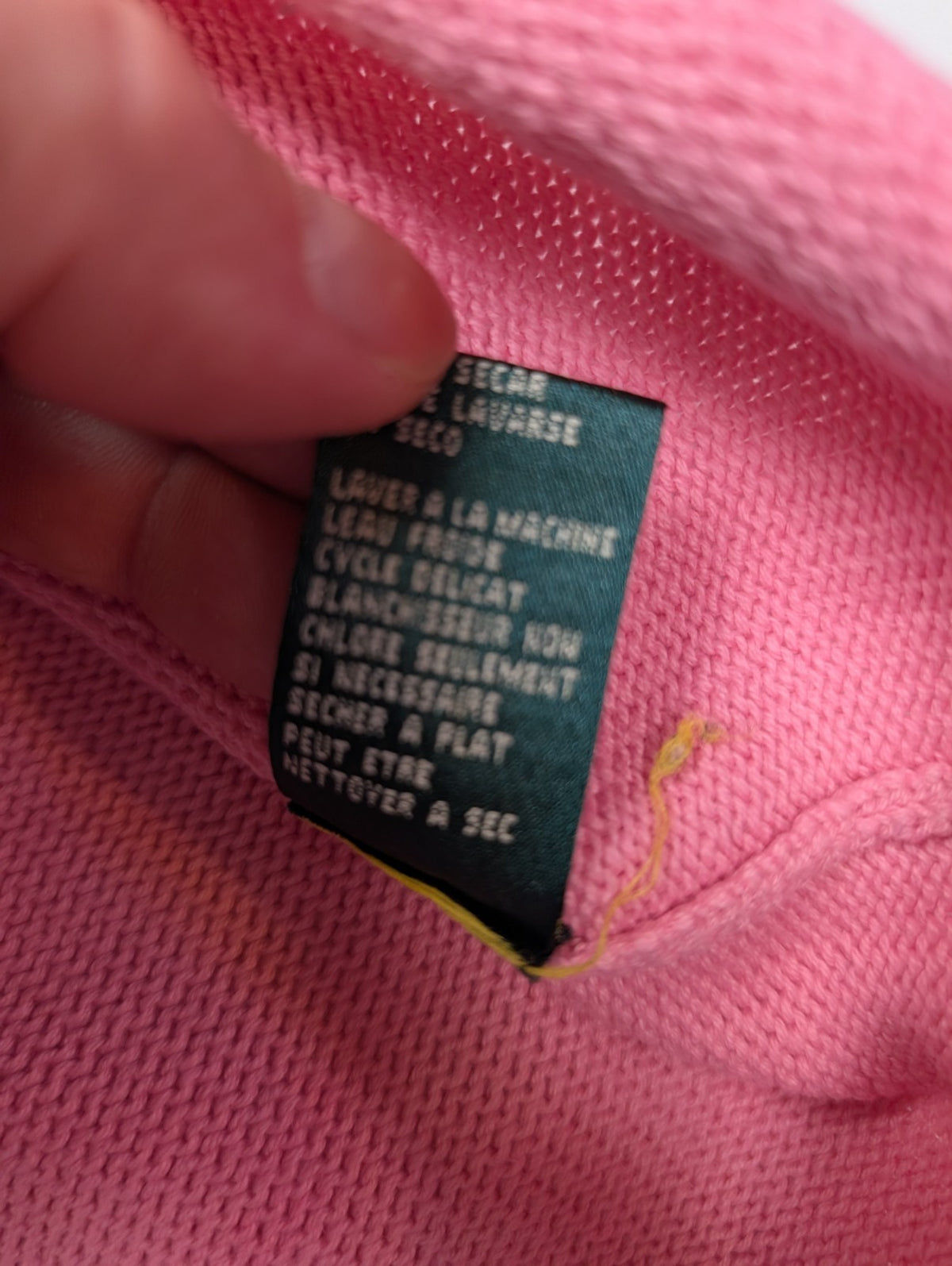 Pull femme LAUREN Ralph Lauren Jeans Co rose col roulotté coton taille M
