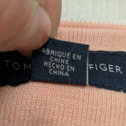 Pull Tommy Hilfiger Homme Col V Losanges Arlequin Saumon - Taille 2XL / 3XL