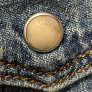 Chemise LEVI'S Femme Western Jean Denim Bleu Manches Longues - Taille L