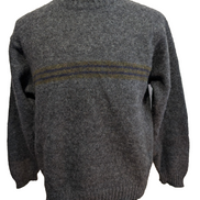 Pull L.L. BEAN 100% Laine NEW ZEALAND Made In SCOTLAND Vintage Taille M Gris