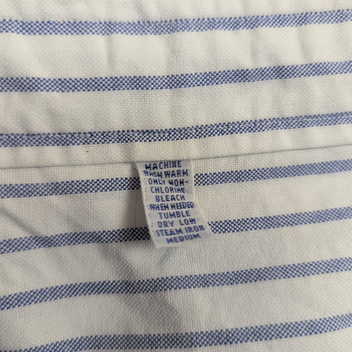 Chemise Ralph Lauren bleu rayures M/L Made in Jamaica Oxford Vintage