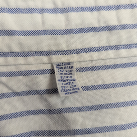 Chemise Ralph Lauren bleu rayures M/L Made in Jamaica Oxford Vintage