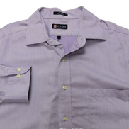 Chemise CHAPS violet lila uni 1 poche manches longues homme taille XL / XXL